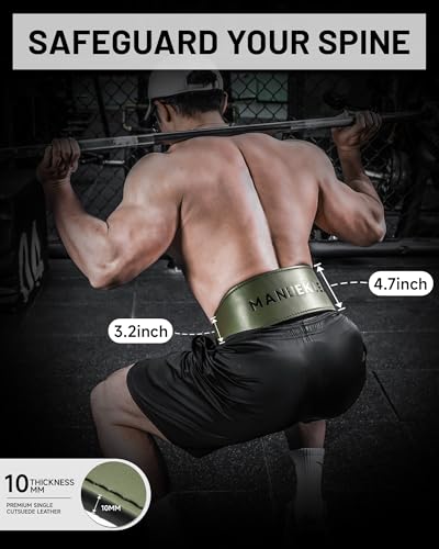 Tapered lever belt for gym lifting